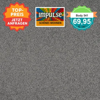 Girloon Body Teppichboden grau – Draufsicht